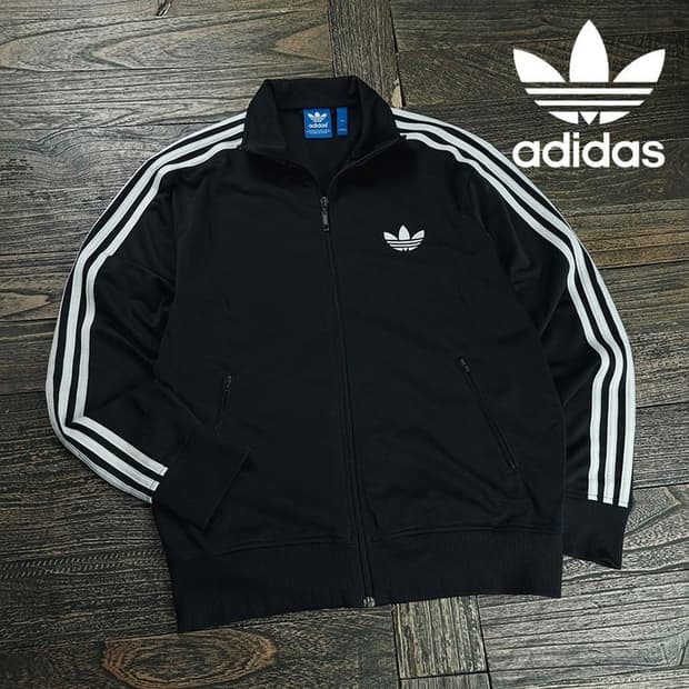 [아디다스] 파이어버드 져지 트랙탑 집업 자켓 블랙 M20084