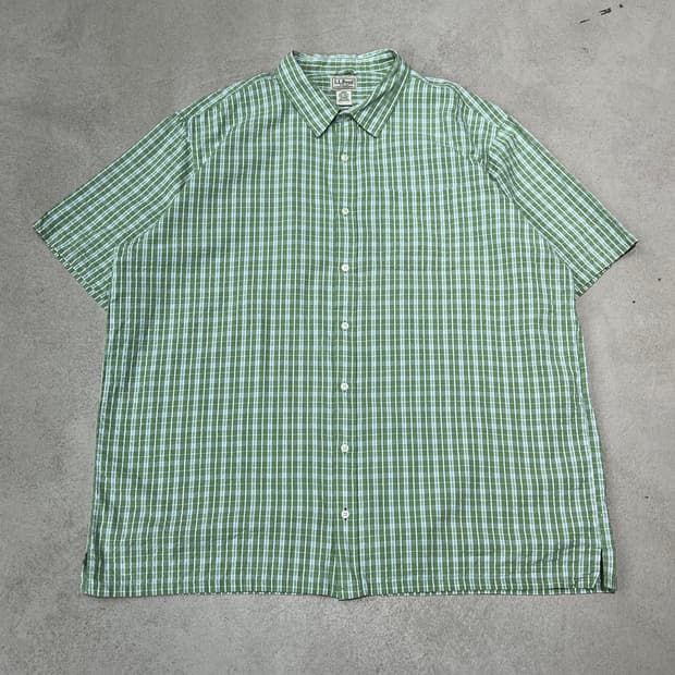 엘엘빈 체크 하프셔츠 s10663