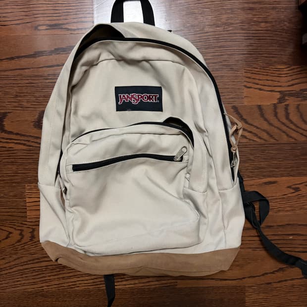 잔스포츠 백팩 베이지