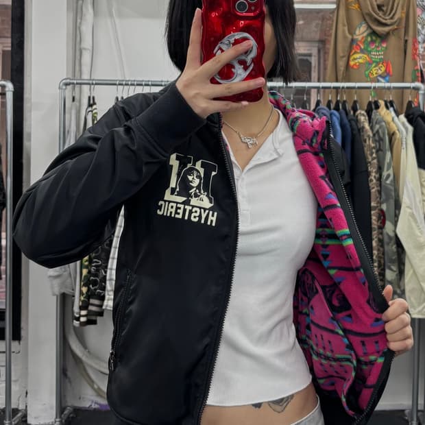 히스테릭 글래머 히스걸 나일론 자켓