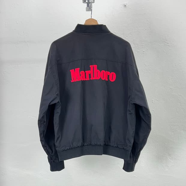 90s 말보로 리버서블 로고 보머 자켓