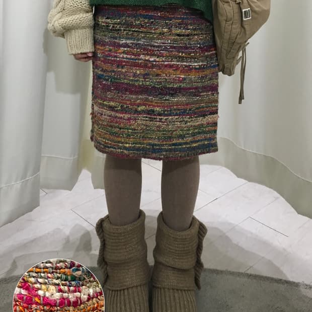 하구미 무지개 스커트