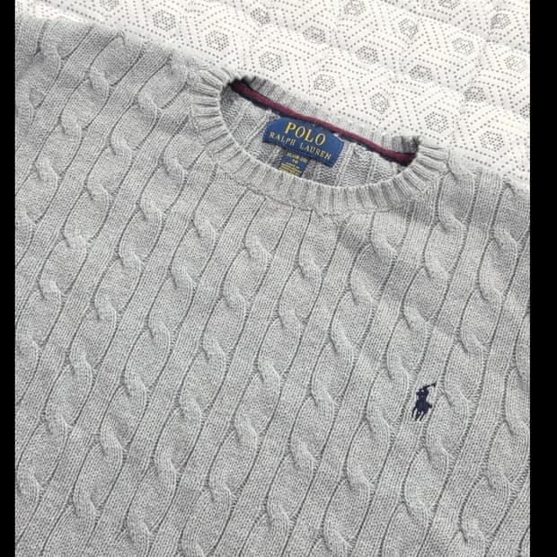 폴로 케이블 니트 95