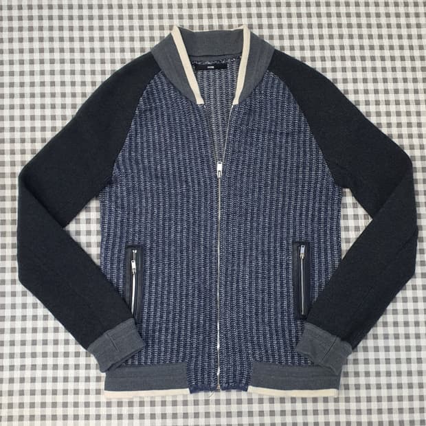한섬 시스템 니트 블루종 가디건 남자95