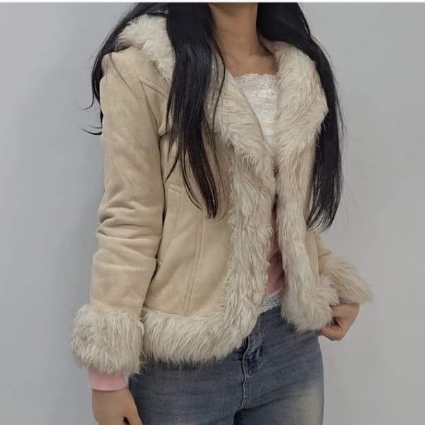 y2k 퍼 무스탕 자켓 빈티지 점퍼