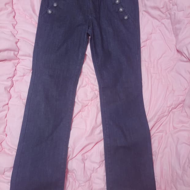 급처상태좋음!레니본 데님 청바지 팬츠 공주바지 샤틴st,오즈세컨st