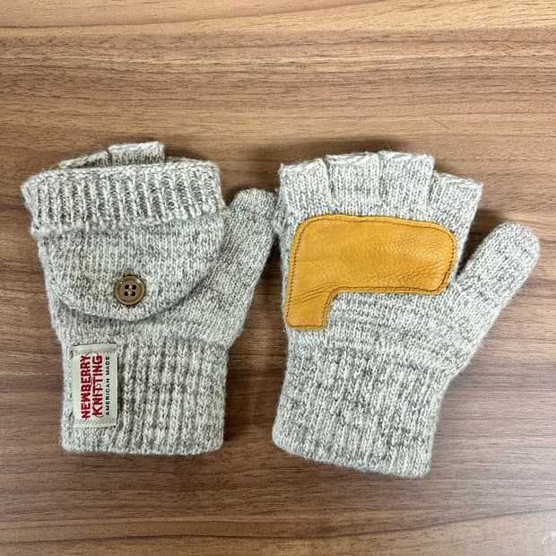 뉴베리니팅 사슴가죽 글로밋장갑 오트밀 S/M