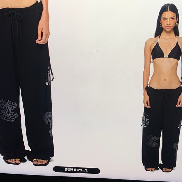 tmt / tarot 02 waffle pants black M