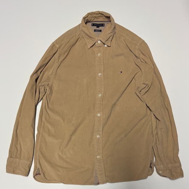 타미힐피거 레귤러핏 웨스턴 코듀로이 셔츠 L