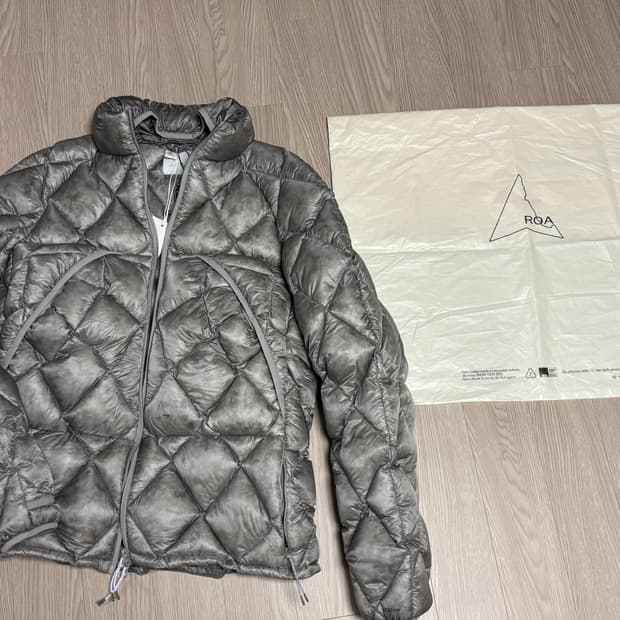 로아 누나 800 필 파워 후드 다운 자켓 실버 M
