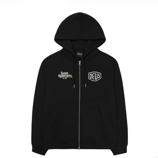 S M XL 데우스 엑스 마키나 드리프터 후드집업 블랙 판매