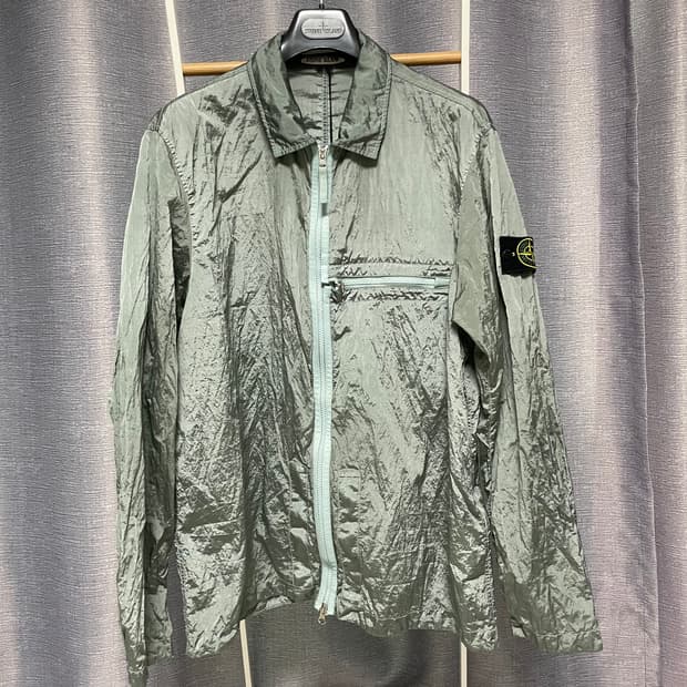 스톤아일랜드 나일론메탈 오버셔츠 자켓 xxl