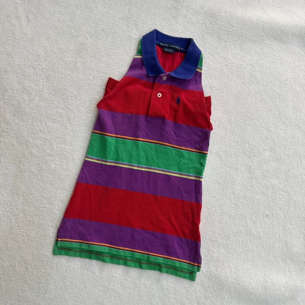 XS 폴로랄프로렌 민소매 폴로 티셔츠 0331T