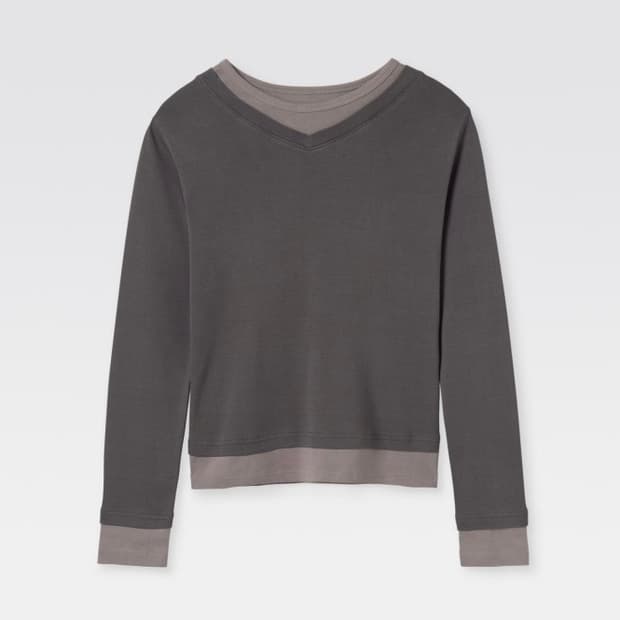 [S,M]기마구아스 Samm 레이어드 티셔츠/그레이