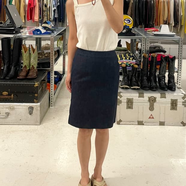 RALPH LAUREN denim skirt