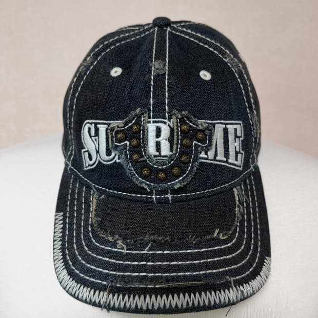 슈프림 트루릴리전 메쉬 인디고 볼캡