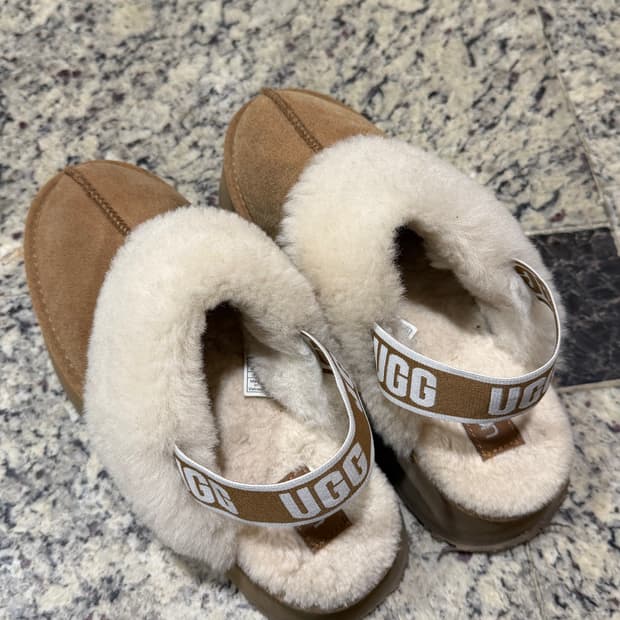 통굽 어그 슬리퍼