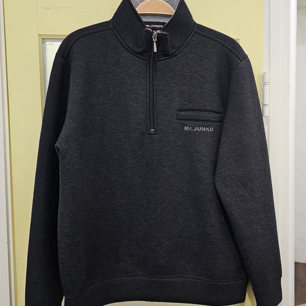 Junko Koshino 딥그레이 네오프렌st 하프집업