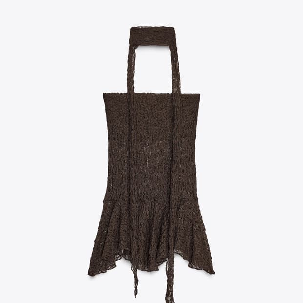 자라 foularli dentel top