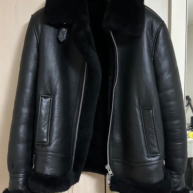 론트 리얼레더 무스탕 l사이즈 2가지색