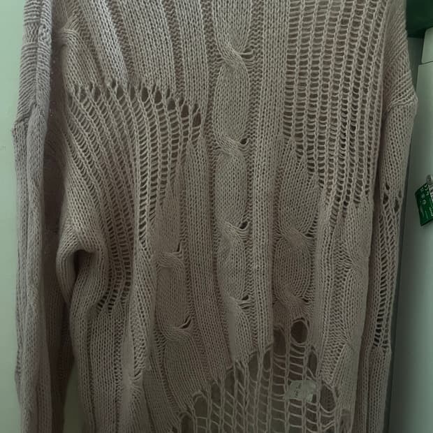 페어리 그런지 꽈배기 니트