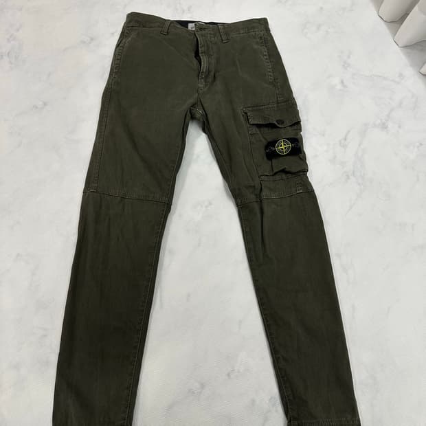 스톤아일랜드 주니어 와펜 카고 팬츠 (올리브/10A)
