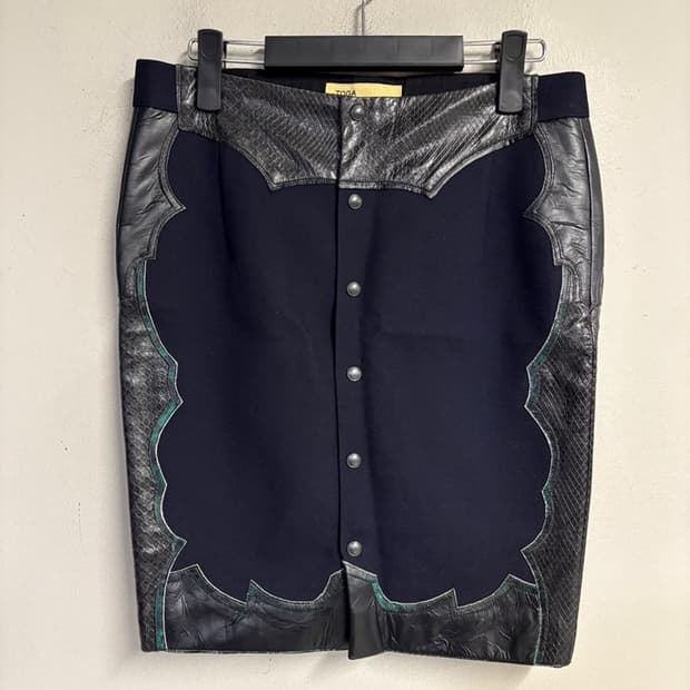 TOGA PULLA Western Mixed Panel Skirt 