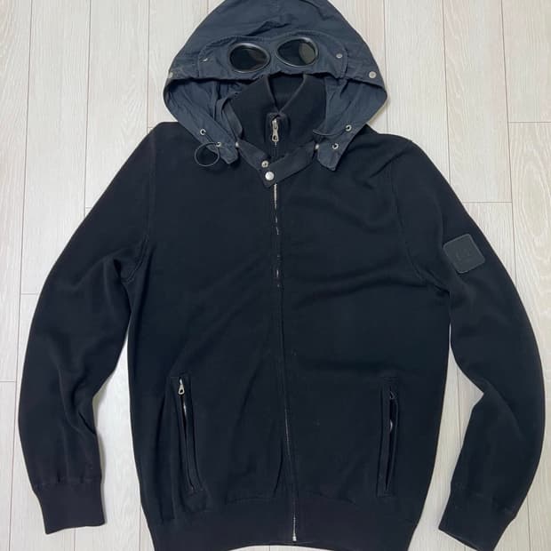 cp컴퍼니 니트 고글 후드집업