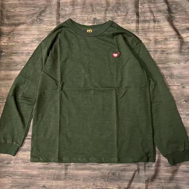 휴먼 메이드 타이거 그래픽 롱슬리브 티셔츠