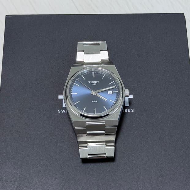 티쏘PRX 쿼츠 40mm 청판
