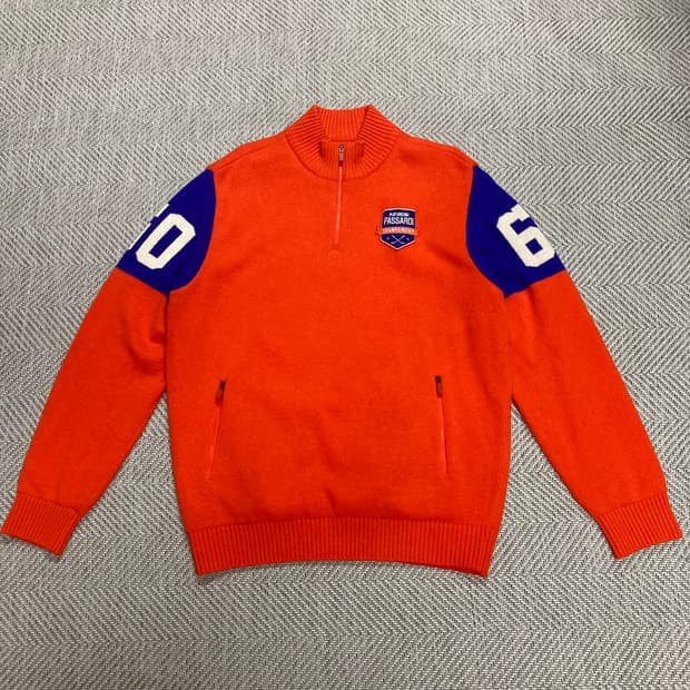 (105)파사디 오렌지 골프 방풍니트티