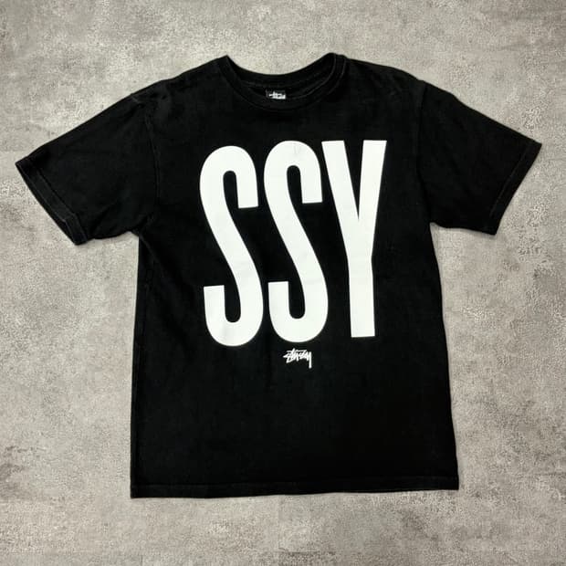 10s 스투시 SSY STU 그래픽 티셔츠 블랙