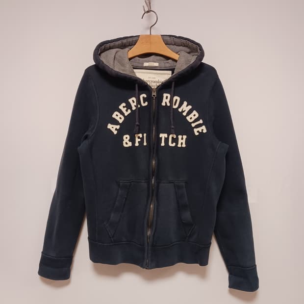 아베크롬비 아치로고 기모 후드집업