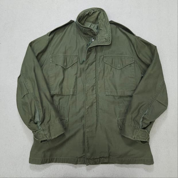 오리지널 미군 m-65 필드 자켓 은색 지퍼 2세대
