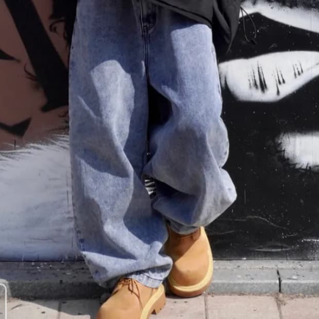 노매뉴얼 RAW VISION DENIM PANTS - WHITE BLUE