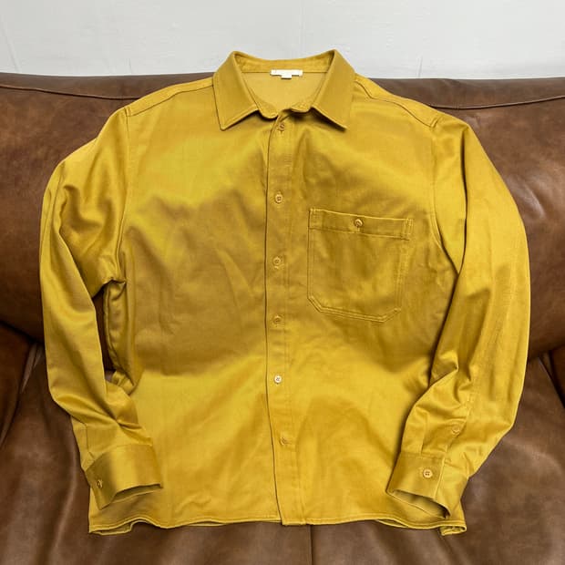 [L] COS 옐로우 셔츠 자켓