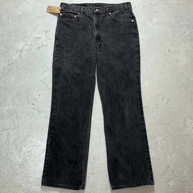 90's USA Made 리바이스 517 블랙 부츠컷 플레어진