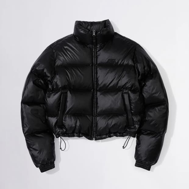 스컬프터 104 Cropped Puffer Down Black 패딩