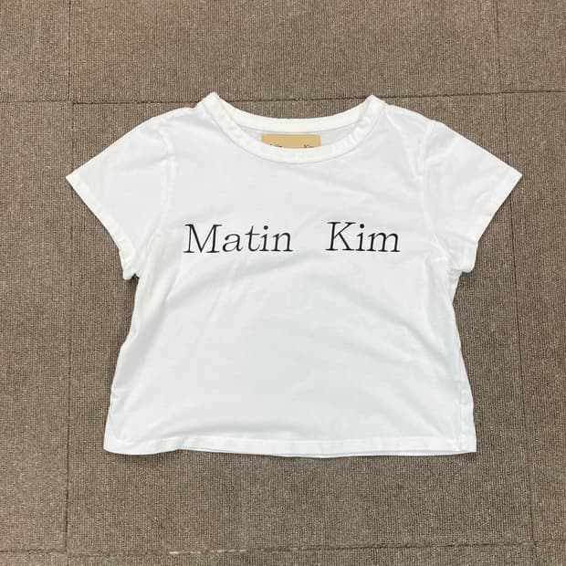 martin kim 마뗑킴 크롭 반팔티셔츠 
