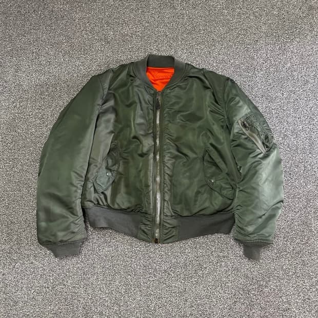 70년대 오리지널 빈티지 ma-1 E타입 XL