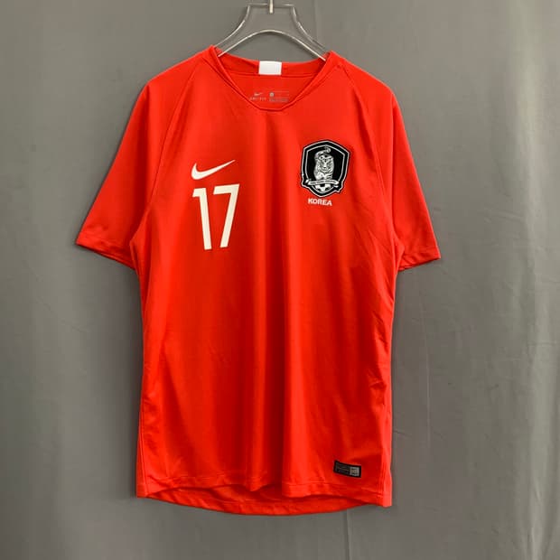 L 나이키 18 대한민국 국대 파울로 벤투 홈 레플리카 반팔 유니폼