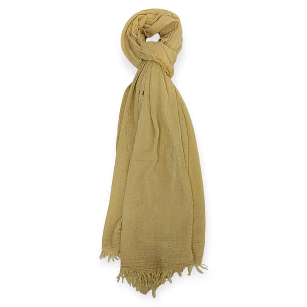 이세이미야케 실크 주름 머플러 목도리