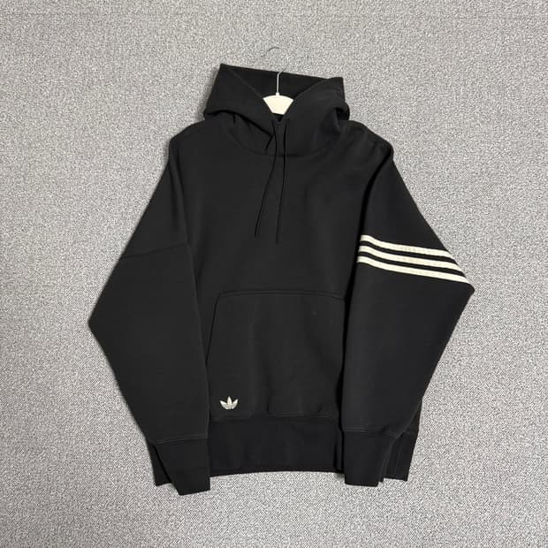 아디다스 파이어버드 NEW C 후드티 블랙 L