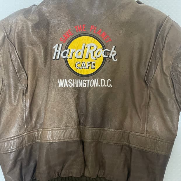 하드락 카페 브라운 a2 레더자켓