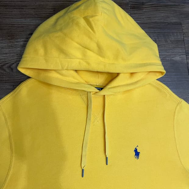 폴로 랄프로렌 후드티 옐로우