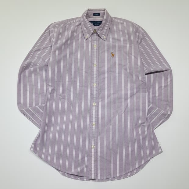 CK123 M 폴로 슬림핏 퍼플 스트라이프 셔츠 남방