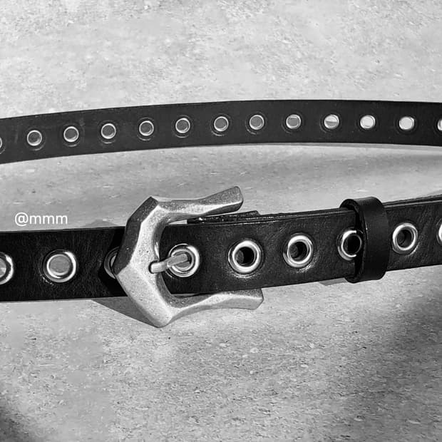 [Unisex] 아일렛 웨스턴 가죽 벨트