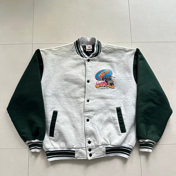 90s 빈티지 후르츠오브더룸 슈퍼코튼 바시티 자켓 MADE IN USA 