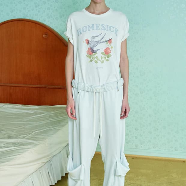 오픈와이와이 Rolled Waist Sweat Cargo Pants 카고