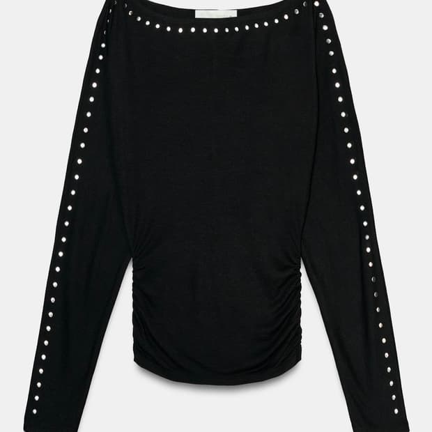 Zara 스터드 긴팔티셔츠